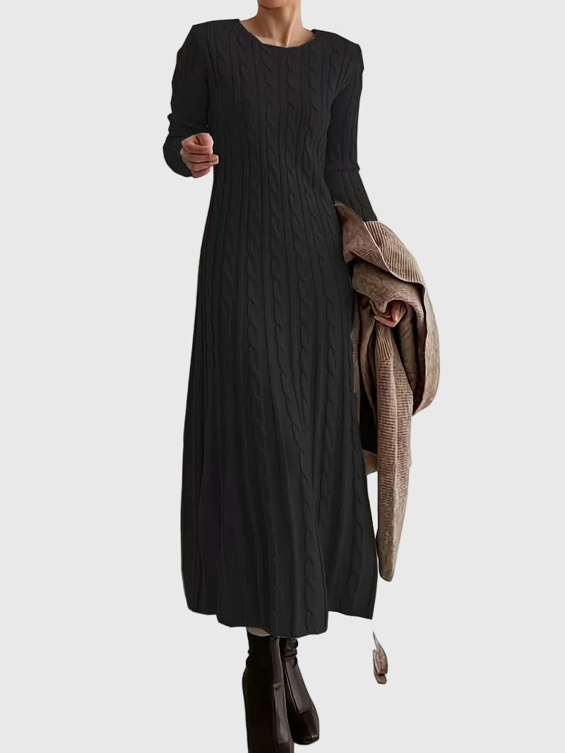 Aaliyah | Maxi-Length Cable-Knit Dress