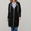 Maya | Cozy Long Zip-Up Hoodie for Women