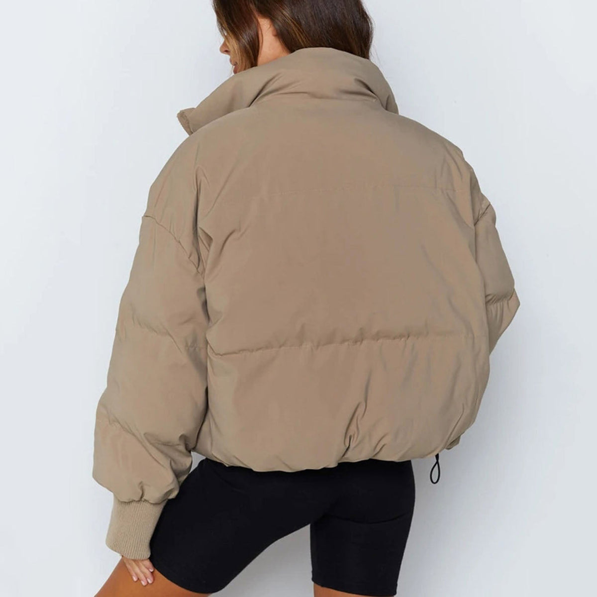 Adeline | Cropped Hooded Puffer Jacket for Women