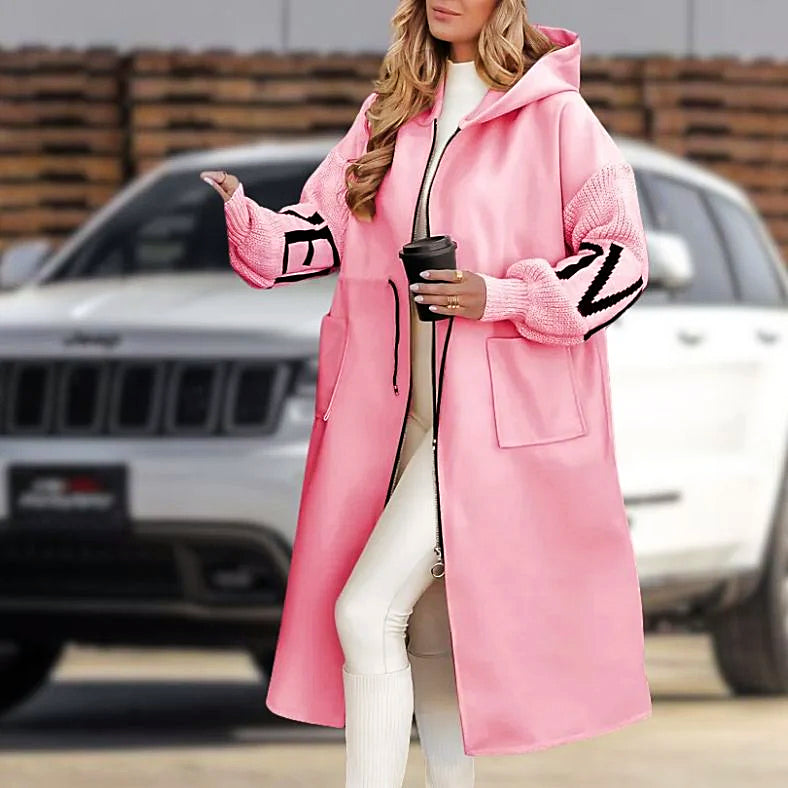 Zoe | Long Hooded Coat for Women