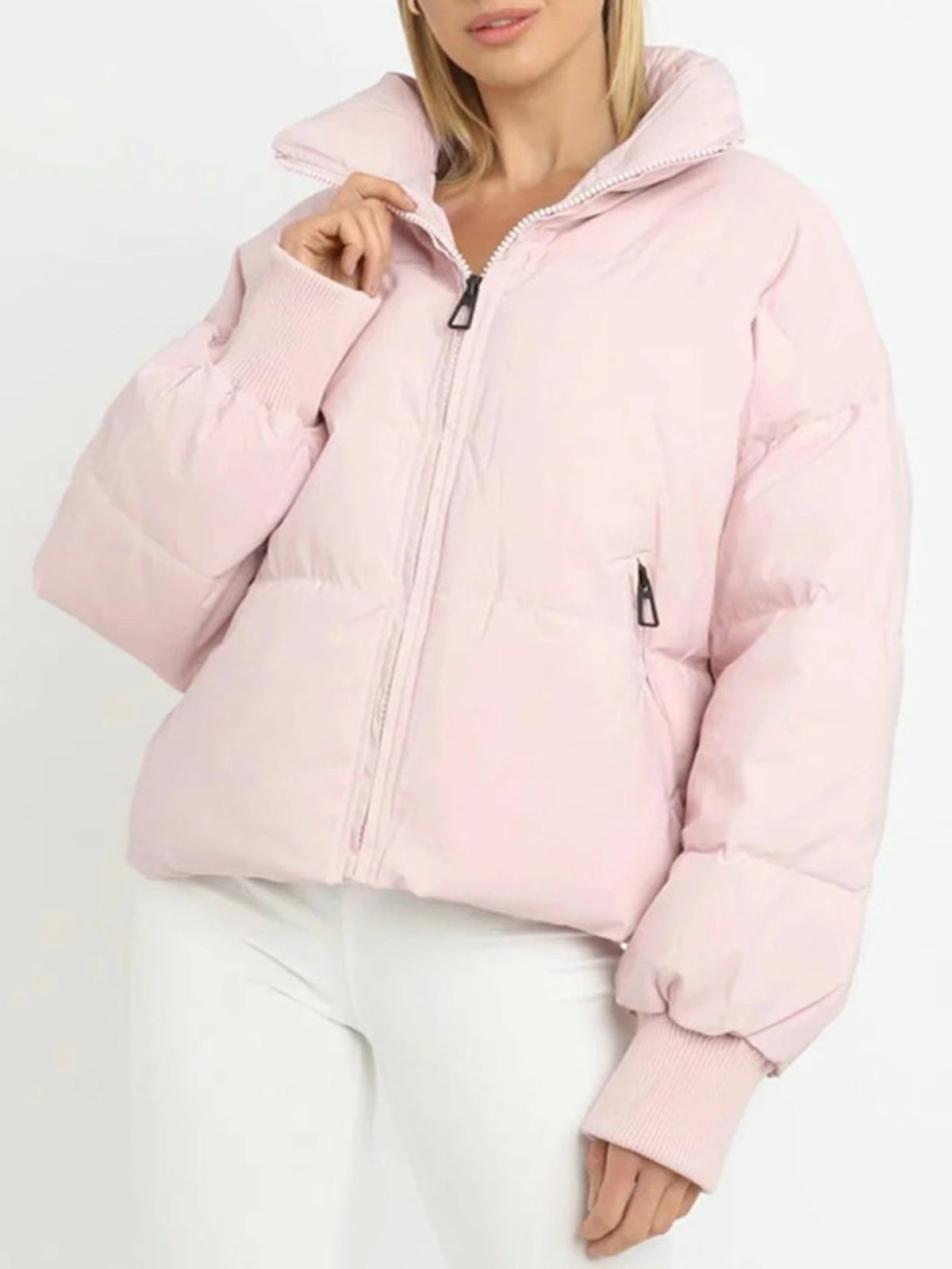 Adeline | Cropped Hooded Puffer Jacket for Women