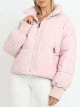 Adeline | Cropped Hooded Puffer Jacket for Women