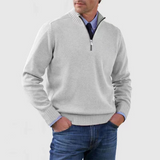 Victor | Quarter-Zip Knit Sweater with Stand Collar