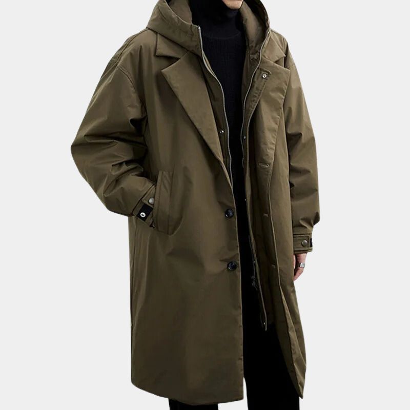 Henry | Long Hooded Parka Jacket for Men
