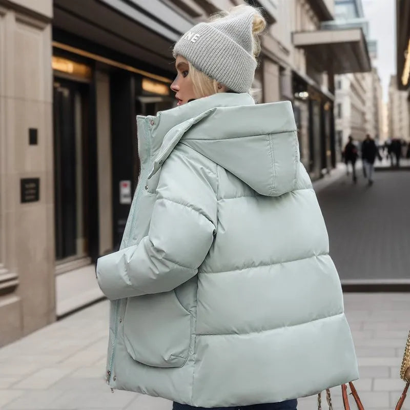 Riley | Warm Quilted Hooded Jacket with Longline Fit