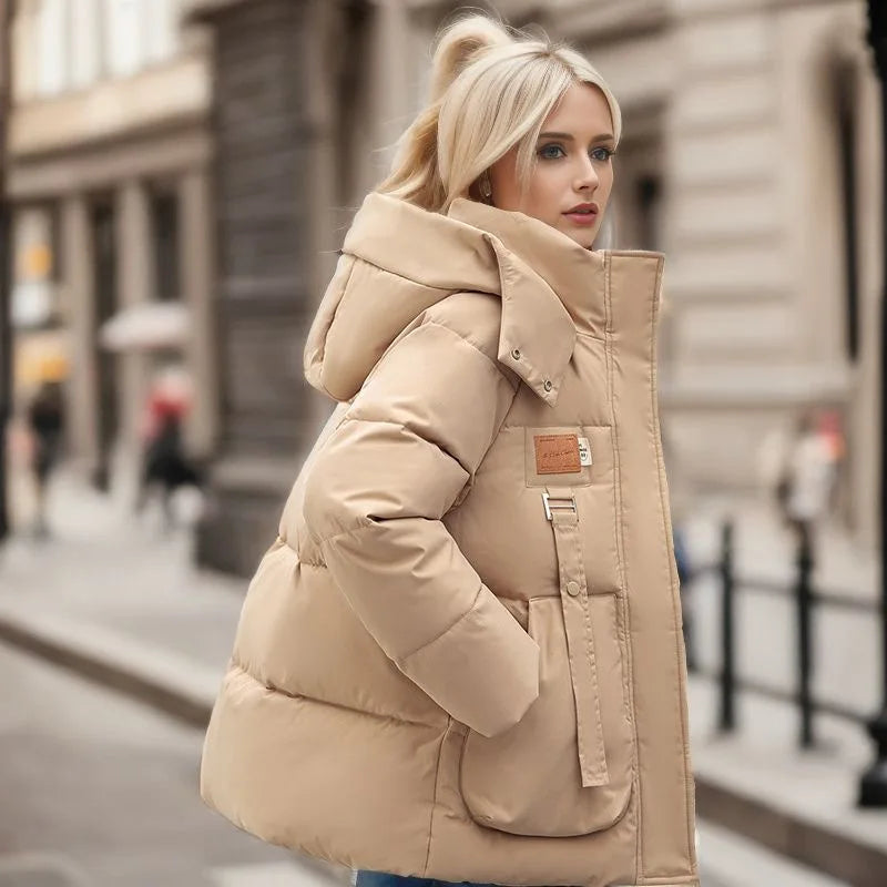 Riley | Warm Quilted Hooded Jacket with Longline Fit