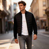 Denzel | Lightweight Quilted Jacket with Knitted Sleeves