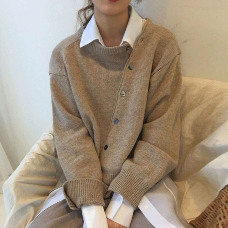 Lydia | Asymmetrical Knit Cardigan for Women