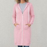 Maya | Cozy Long Zip-Up Hoodie for Women