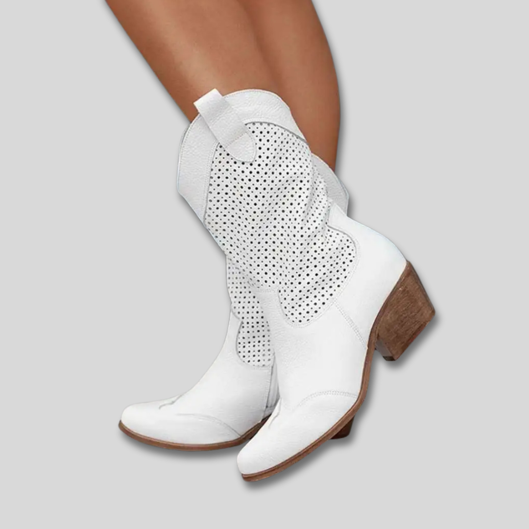 Miriam | Elegant Slouchy Boots with Low Heel