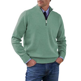 Victor | Quarter-Zip Knit Sweater with Stand Collar