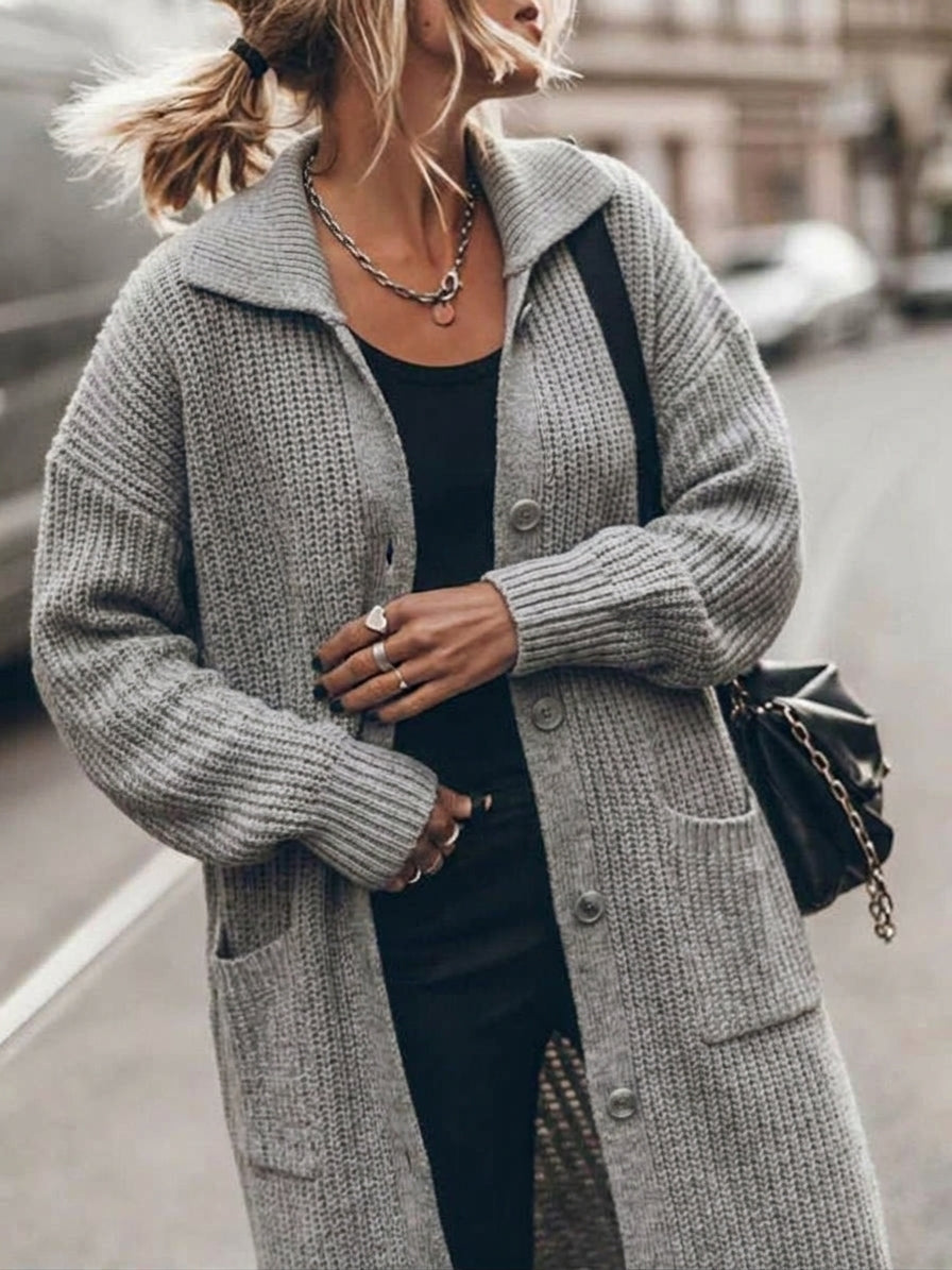 Ruby | Cozy Ribbed Knit Cardigan for Women