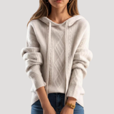 Uma | Cable-Knit Hooded Jumper for Women