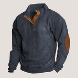 Theresa | Men’s Ribbed Button-Placket Sweater