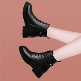 Uma | Lace-Up Ankle Boots with Chunky Sole for Women
