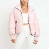 Adeline | Cropped Hooded Puffer Jacket for Women