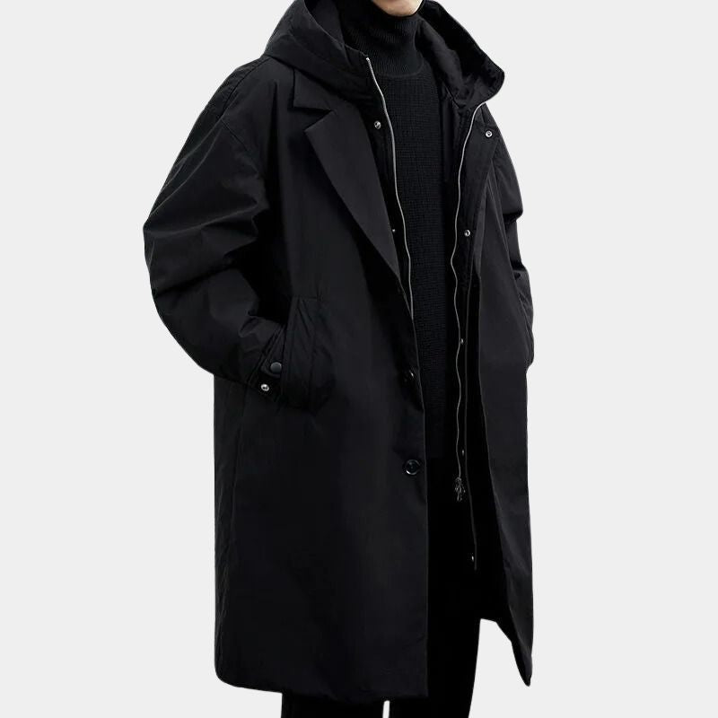 Henry | Long Hooded Parka Jacket for Men
