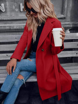 Isabella | Women's Belted A-Line Double-Breasted Coat