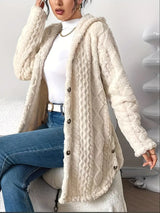 Nora | Cozy Cable-Knit Cardigan with Hood