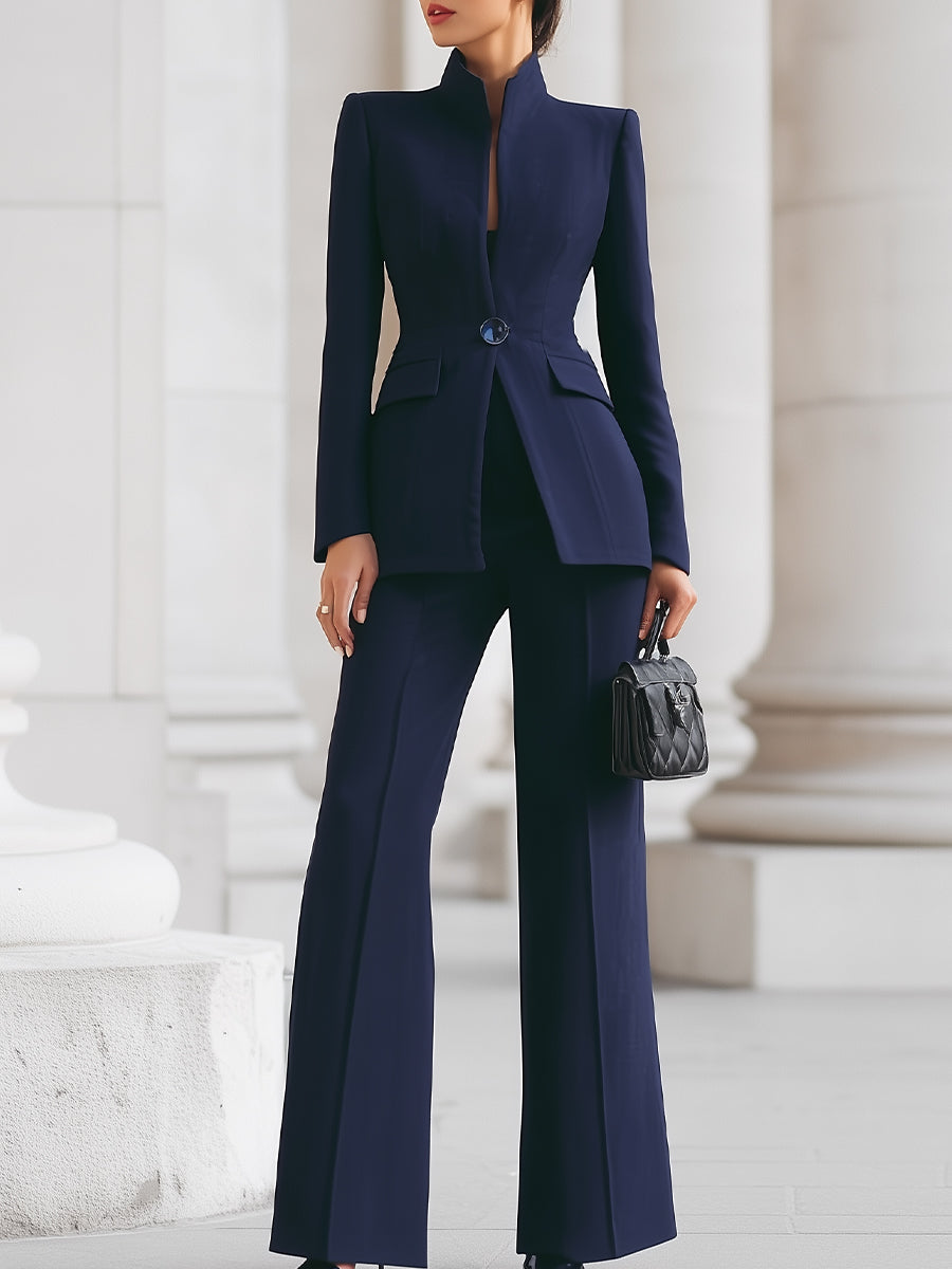 Isabella | Women's Tailored Blazer & Flared Trousers Set