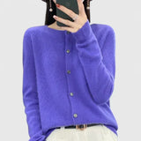 Violet | Comfortable Button-Up Knit Cardigan