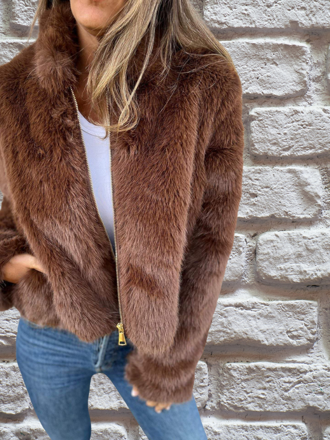 Sabrina | Women's Short Plush Winter Jacket