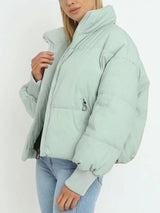 Adeline | Cropped Hooded Puffer Jacket for Women