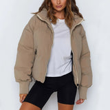 Adeline | Cropped Hooded Puffer Jacket for Women