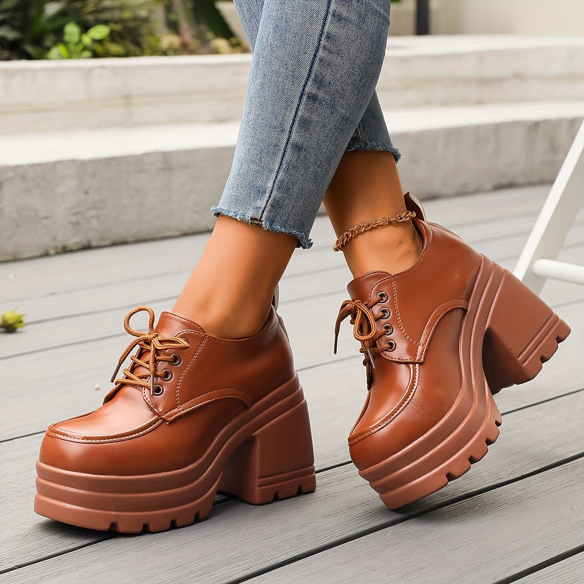Scarlett | Women’s Lace-Up Platform Ankle Boots