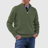 Victor | Quarter-Zip Knit Sweater with Stand Collar