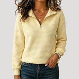 Violet | Women's Textured Quarter-Zip Jumper
