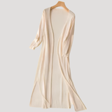 Quinley | Long Open-Front Cardigan with Waist Tie