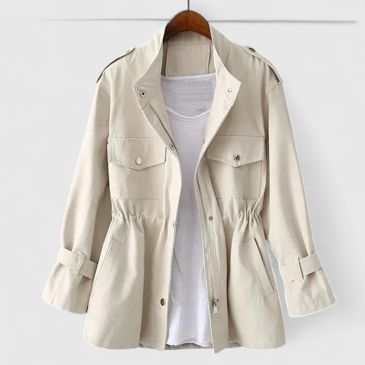 Clara | Elegant Spring Jacket with Adjustable Waist