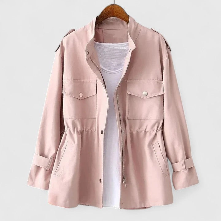 Clara | Elegant Spring Jacket with Adjustable Waist