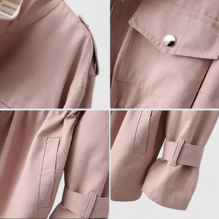 Clara | Elegant Spring Jacket with Adjustable Waist