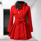 Audrey | Double-Breasted Belted Trench Coat for Women