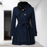 Audrey | Double-Breasted Belted Trench Coat for Women