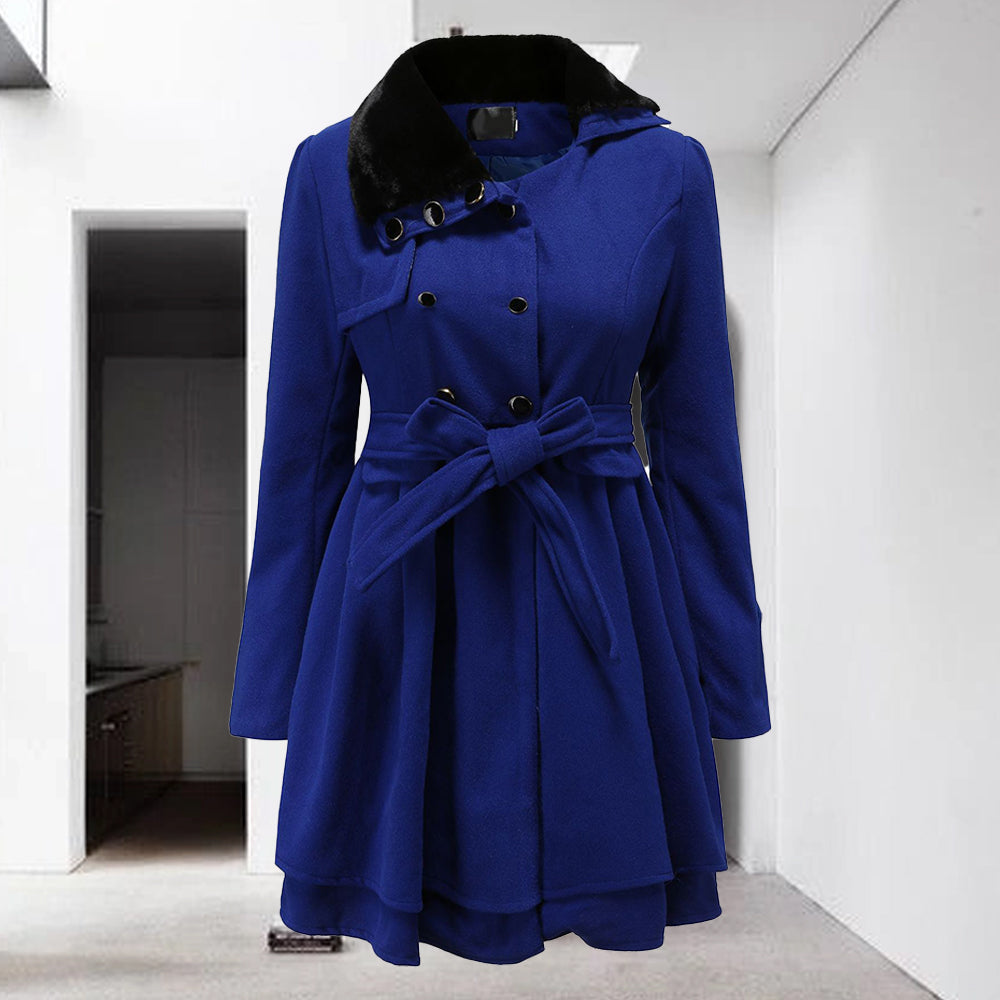 Audrey | Double-Breasted Belted Trench Coat for Women