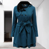 Audrey | Double-Breasted Belted Trench Coat for Women