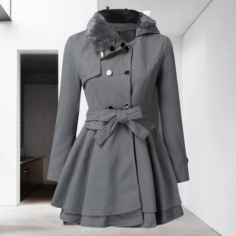 Audrey | Double-Breasted Belted Trench Coat for Women