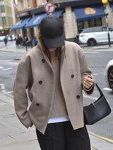 Nadia | Oversized Jacket with Statement Button Placket