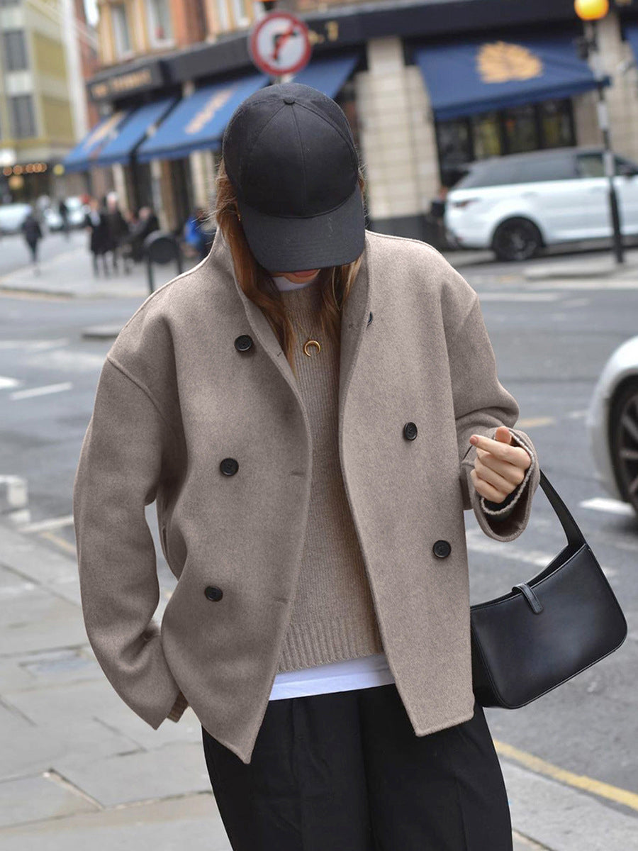 Nadia | Oversized Jacket with Statement Button Placket