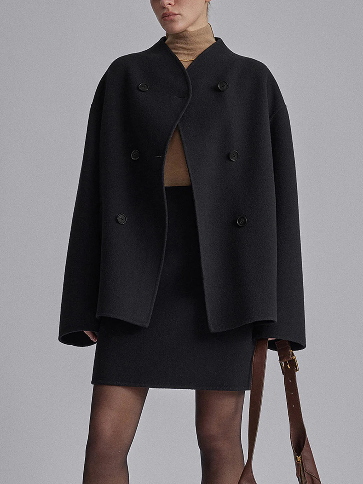 Nadia | Oversized Jacket with Statement Button Placket