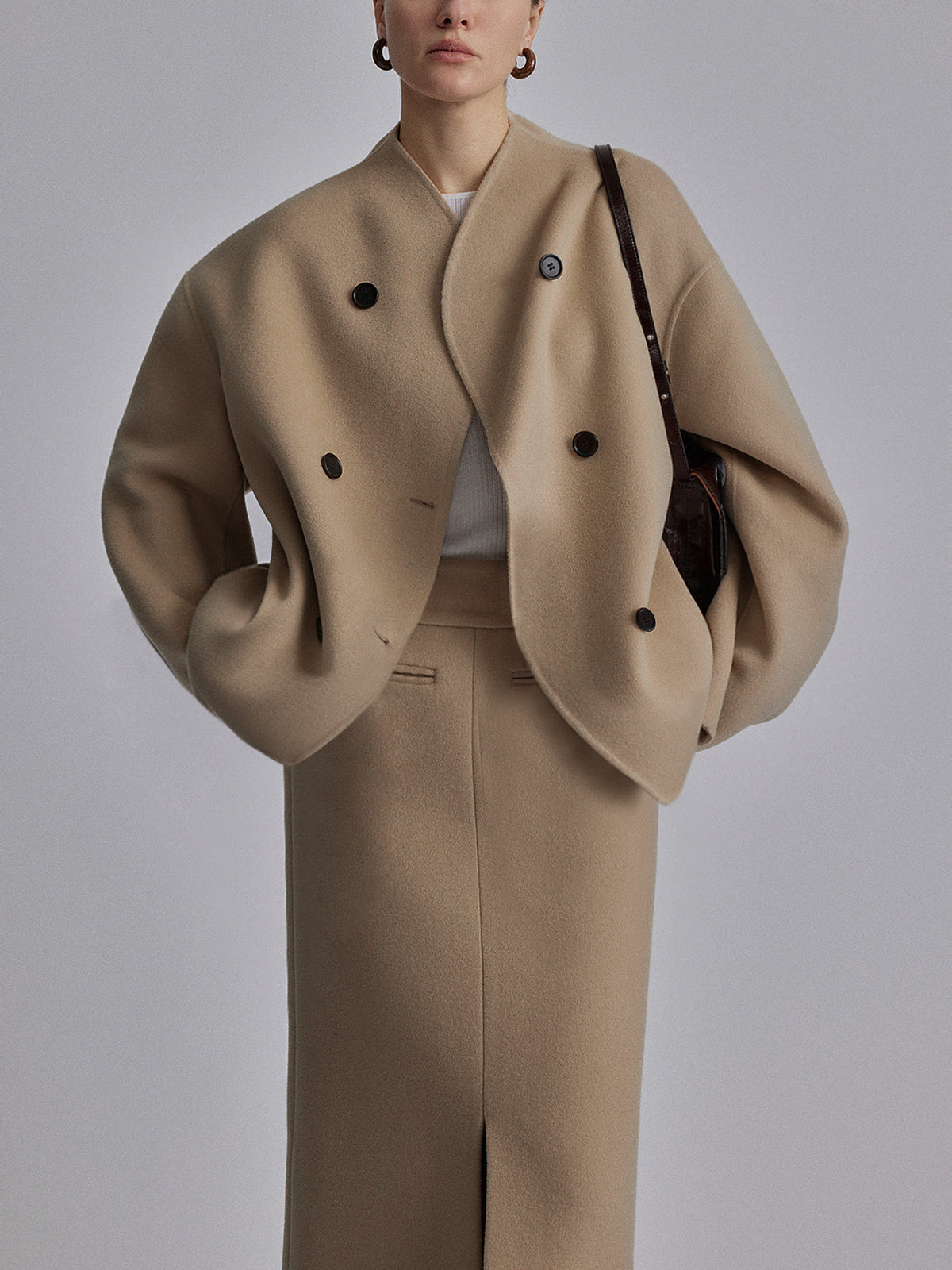 Nadia | Oversized Jacket with Statement Button Placket
