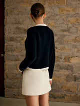 Brooke | Elegant Knit Cardigan with Contrasting Trim