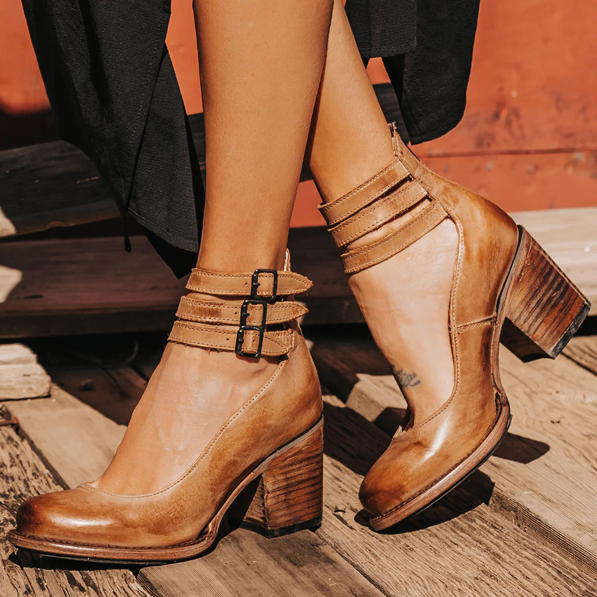 Cecilia | Elegant Block-Heel Ankle Boots