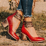 Cecilia | Elegant Block-Heel Ankle Boots