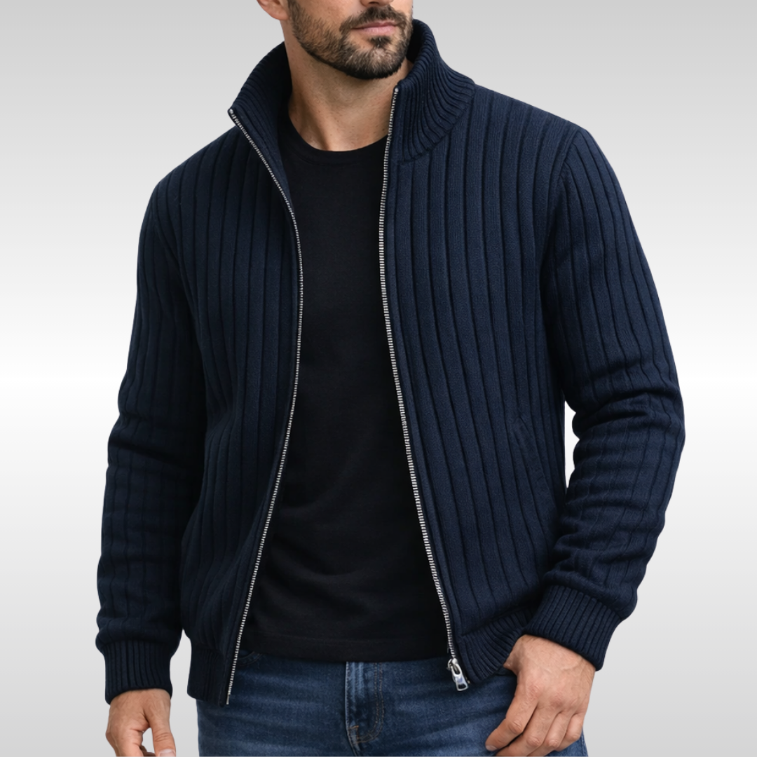 Nola | Cozy Knit Cardigan with Zipper