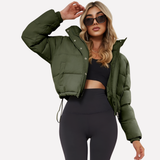 Quiana | Short Hooded Jacket with Front Zipper