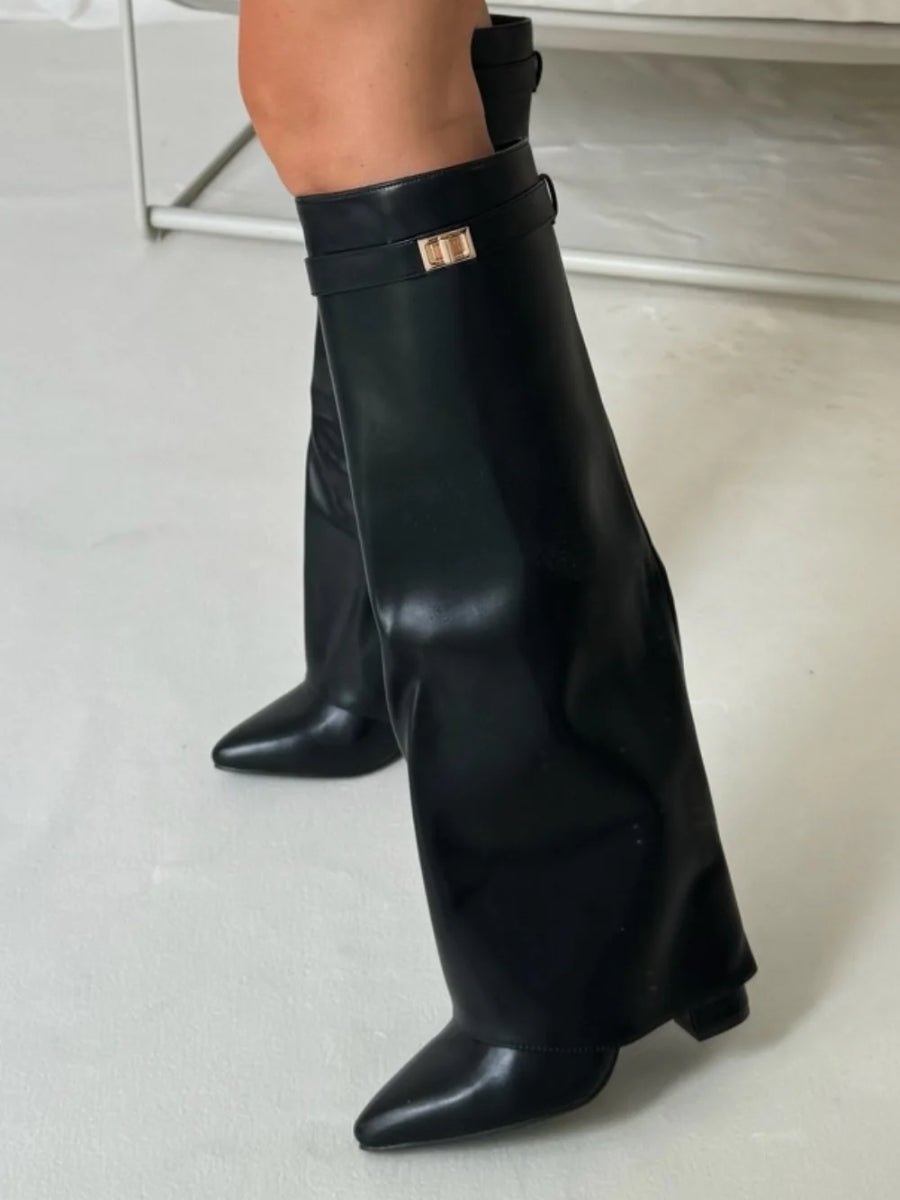 Serena | Wide-Shaft Knee-High Boots for Women